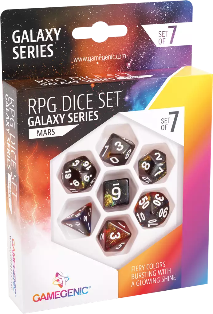 Set de 7 Dés JDR - Galaxy Series