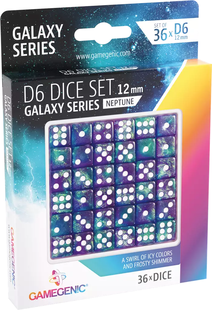 Set de 36 Dés de 6 - 12mm - Galaxy Series